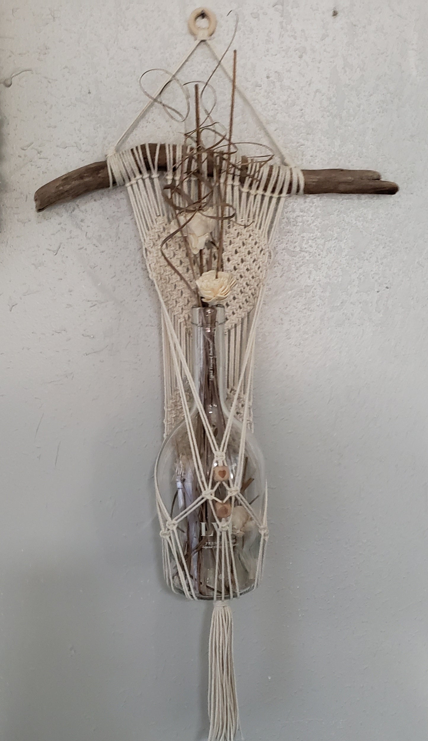 Illuminated Heart Macrame wall hanging