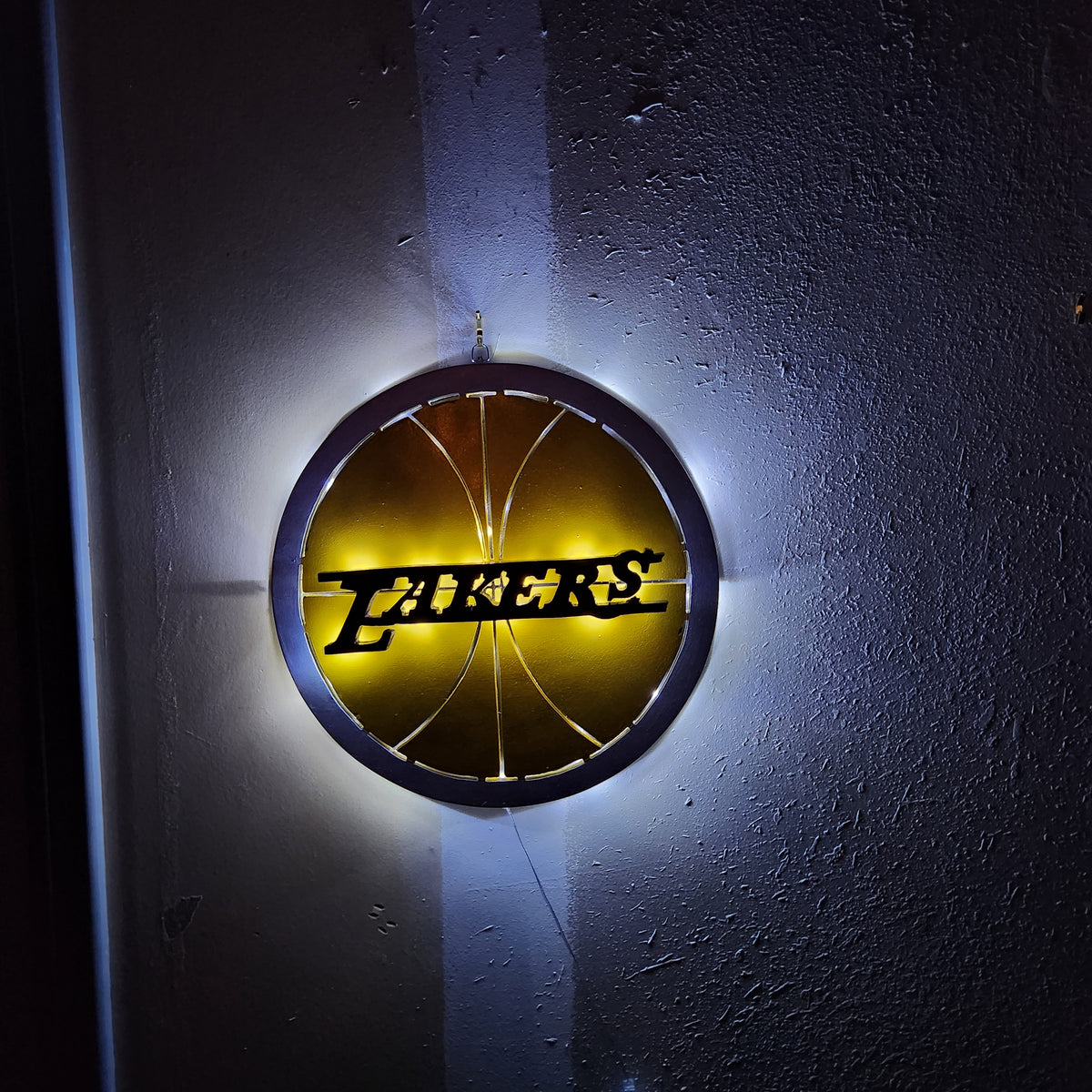 Illuminated Basketball Decor 16"