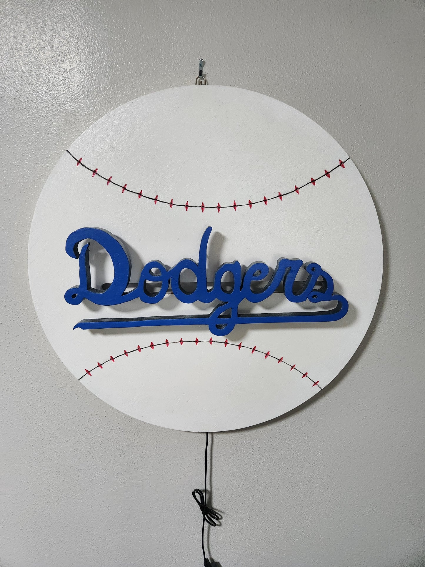 PRE-ORDER Illuminated Dodgers Sign with remote