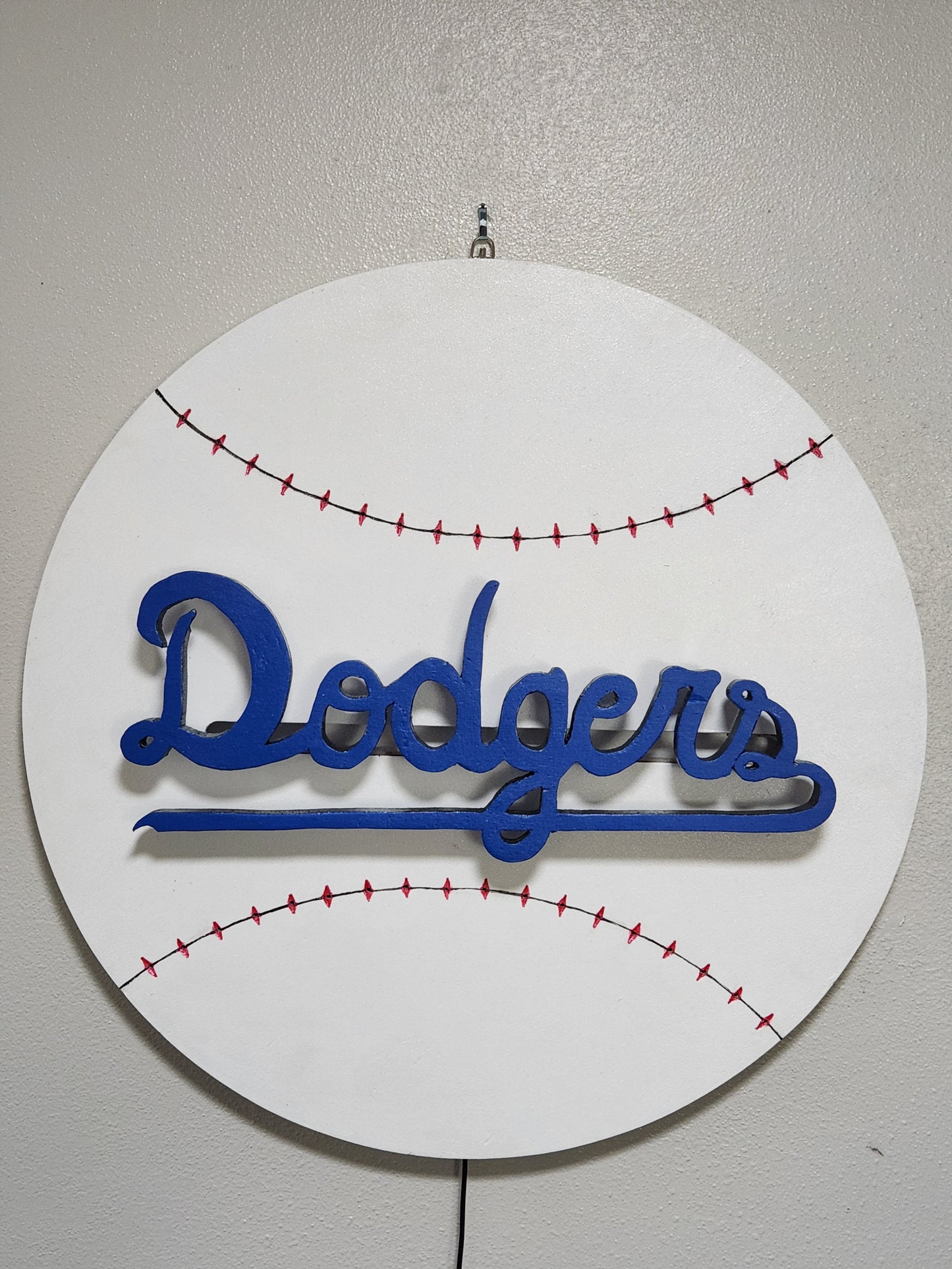 PRE-ORDER Illuminated Dodgers Sign with remote