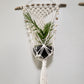 natural macrame plant hanger