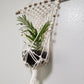 natural macrame plant hanger