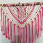 Pink and Natural Cotton Cord with beads