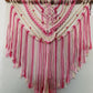 Pink and Natural Cotton Cord with beads