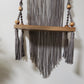 Gray large shelf with beads