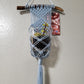 Small Baby Blue macrame plant hanger