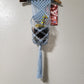 Small Baby Blue macrame plant hanger