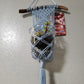 Small Baby Blue macrame plant hanger