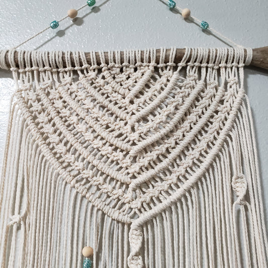 Small Boho Style Beige macrame