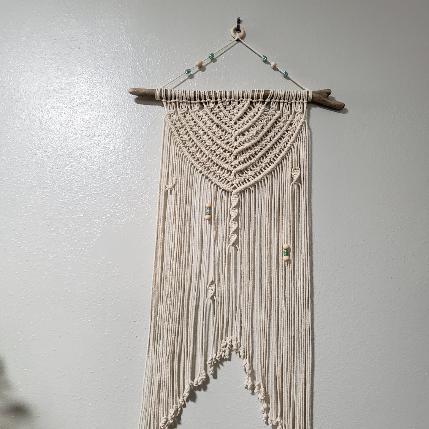 Small Boho Style Beige macrame