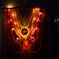 MADE TO ORDER- SF 49'ers Light Up  Macrame wall hanging.