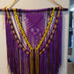 MADE TO ORDER- Lakers Light Up  Macrame wall hanging.