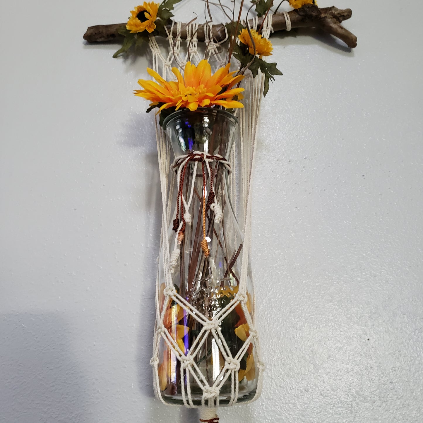 Sun flower Macrame wall hanging