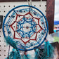 5 inch Turquoise and Wine Dream Catchers