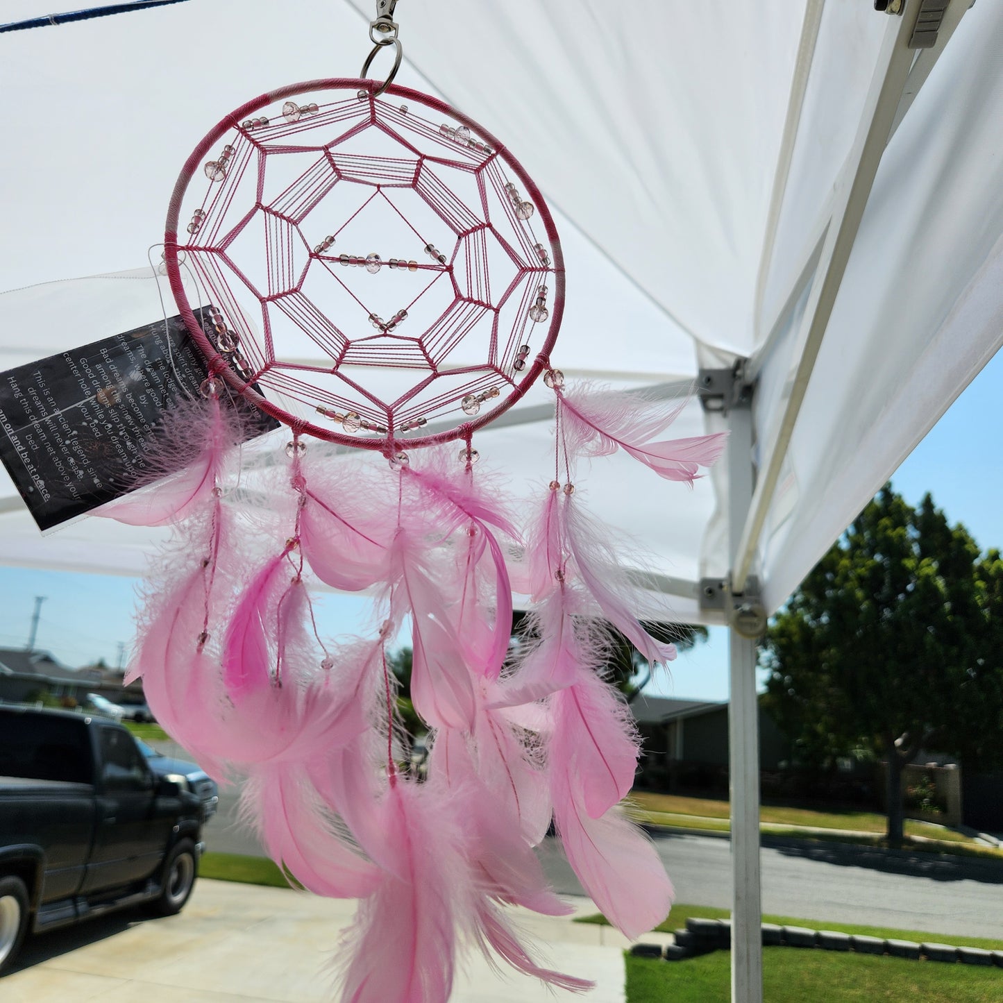 6 inch Pink and Light Pink Dream Catcher