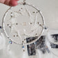 4 inch White and Silver Dream Catchers