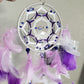 4 inch White,Purple and lavender Dream Catcher