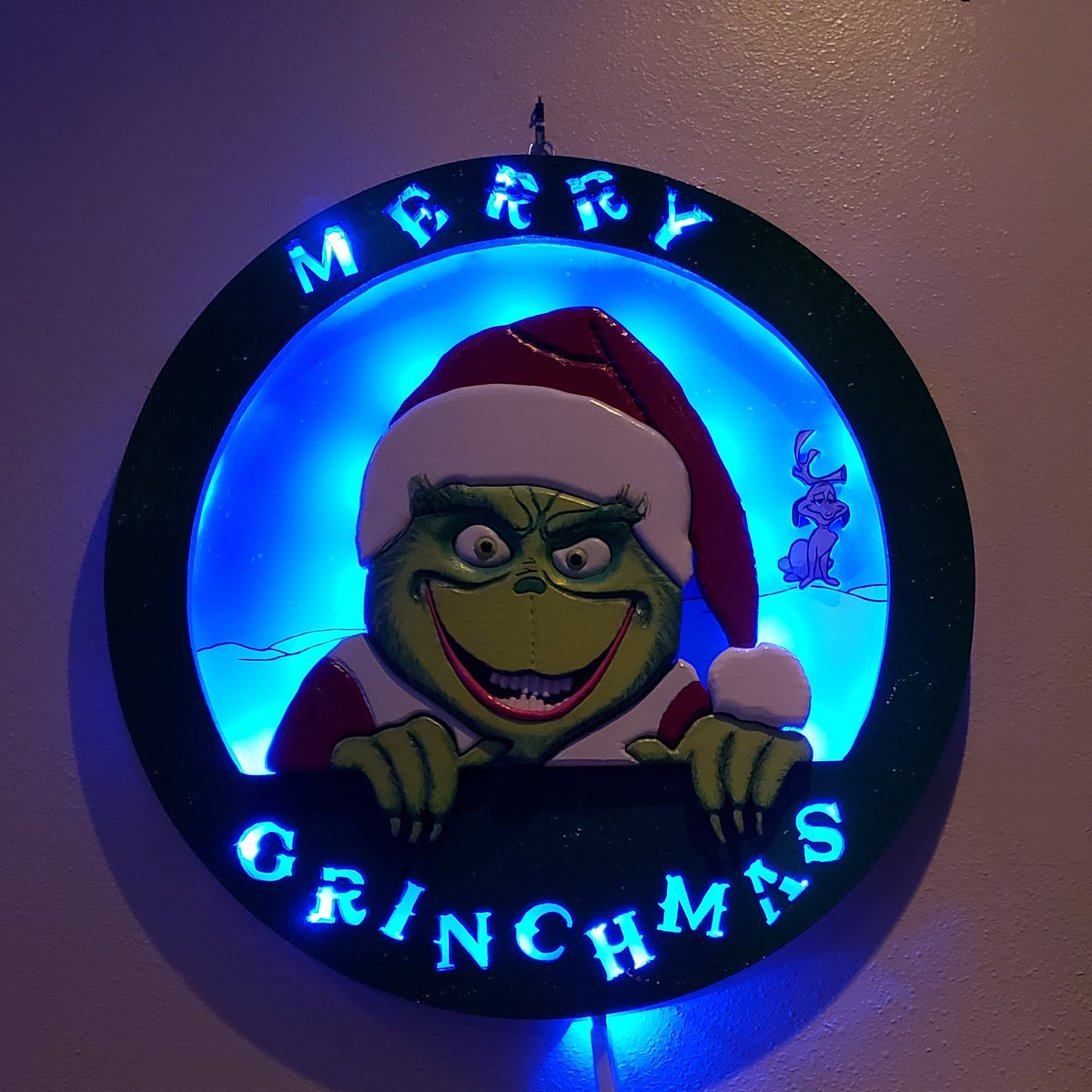 Illuminated Grinch Inspired Decor 16"
