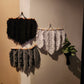 Hand made macrame feather/leaves