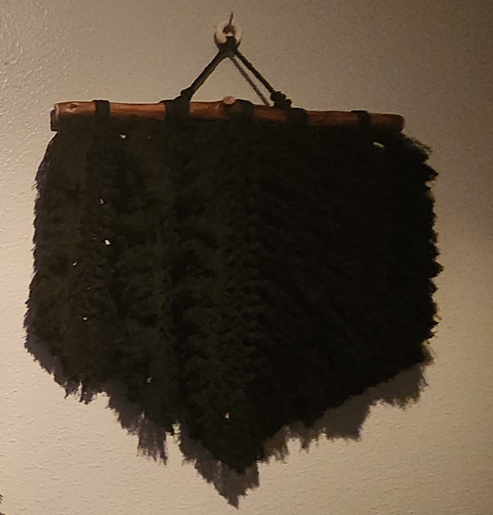 Hand made macrame feather/leaves