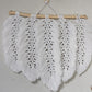 Hand made macrame feather/leaves