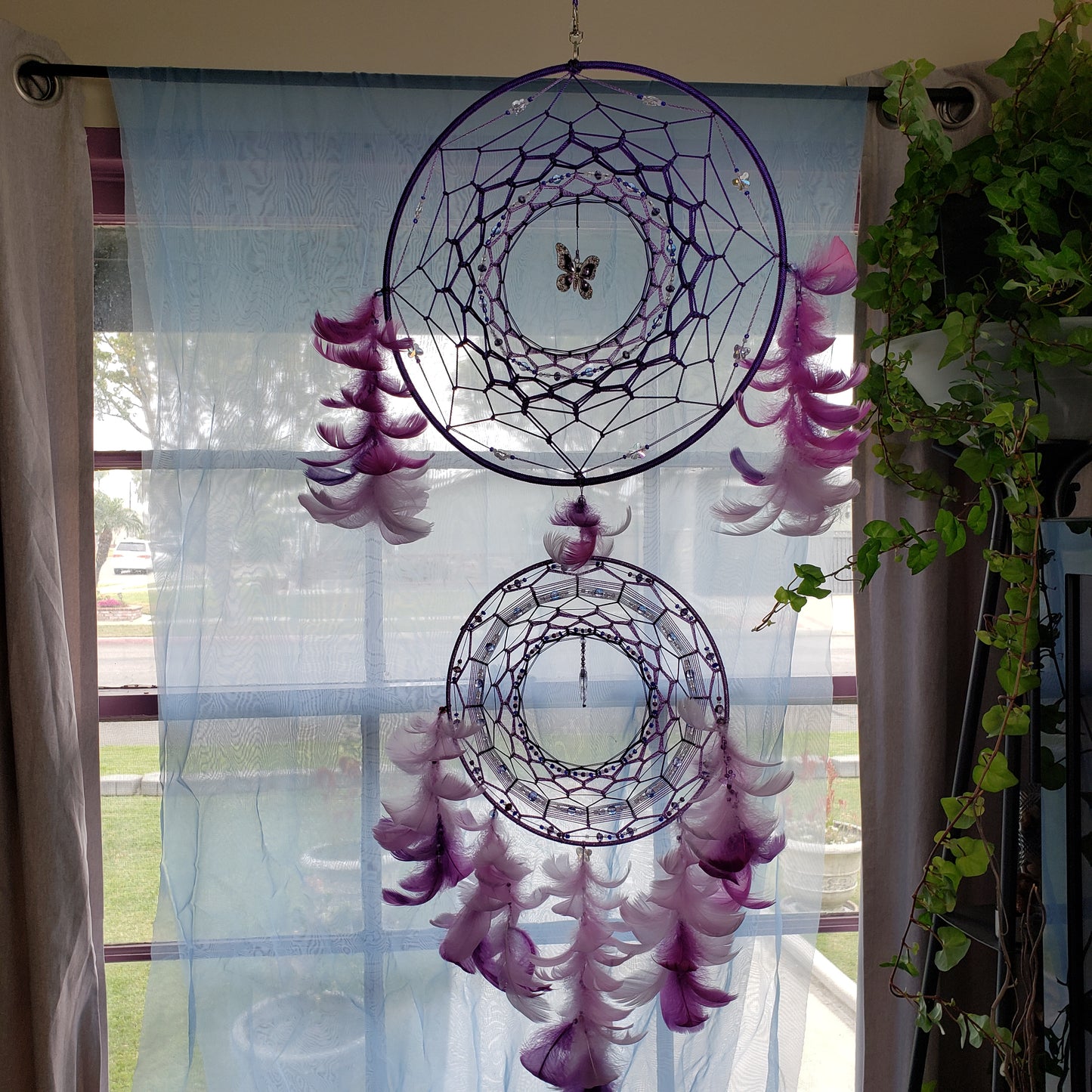 14/10 inch Purple and lavender Dream Catcher