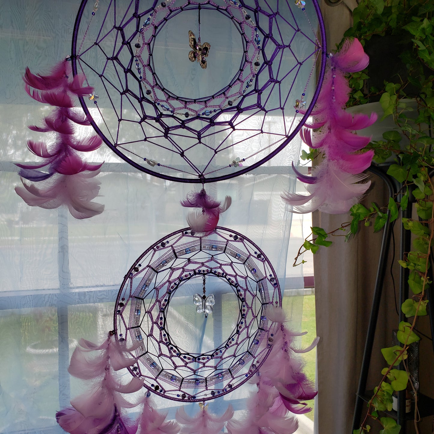 14/10 inch Purple and lavender Dream Catcher