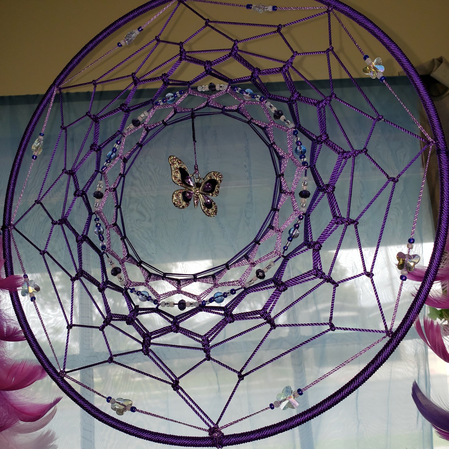14/10 inch Purple and lavender Dream Catcher