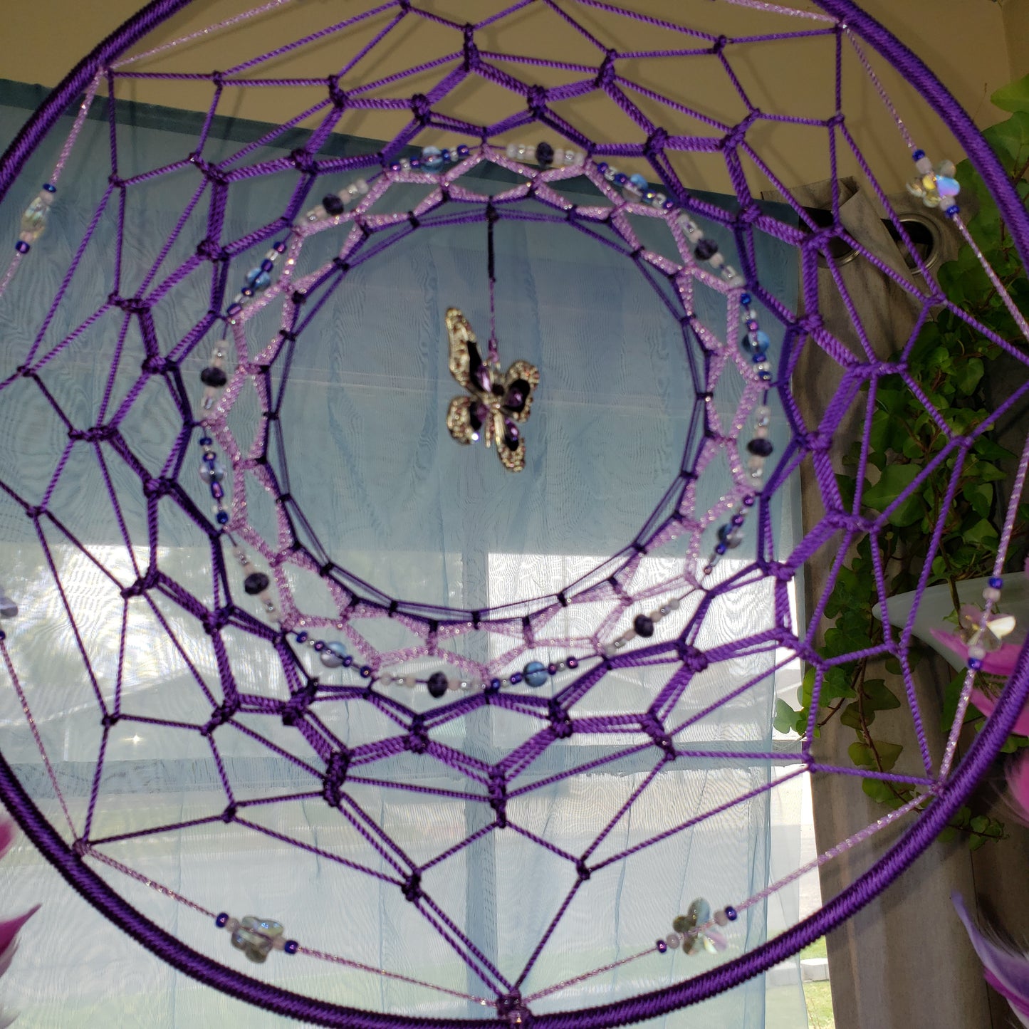 14/10 inch Purple and lavender Dream Catcher