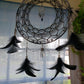 12" Black and Silver Dream Catcher