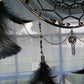 12" Black and Silver Dream Catcher