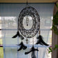 12" Black and Silver Dream Catcher