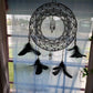 12" Black and Silver Dream Catcher