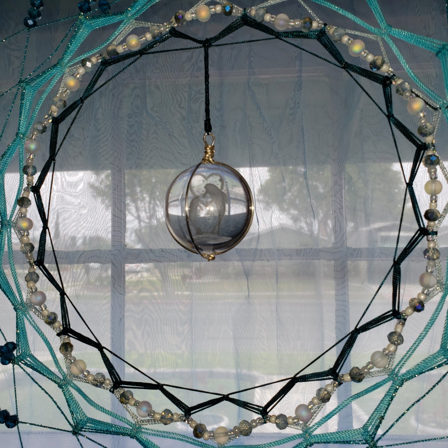 19" Turquoise Dolphin Dream Catcher