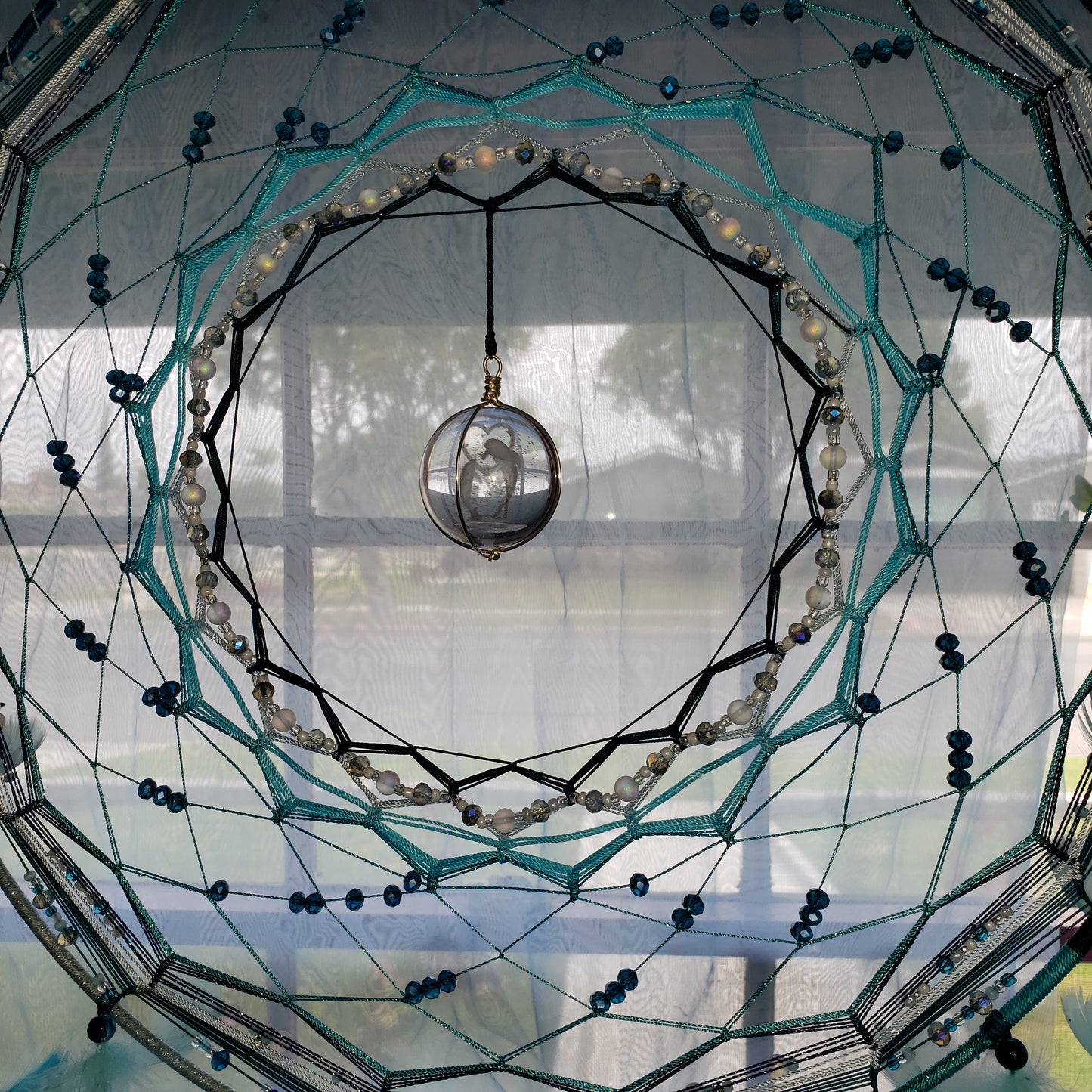 19" Turquoise Dolphin Dream Catcher