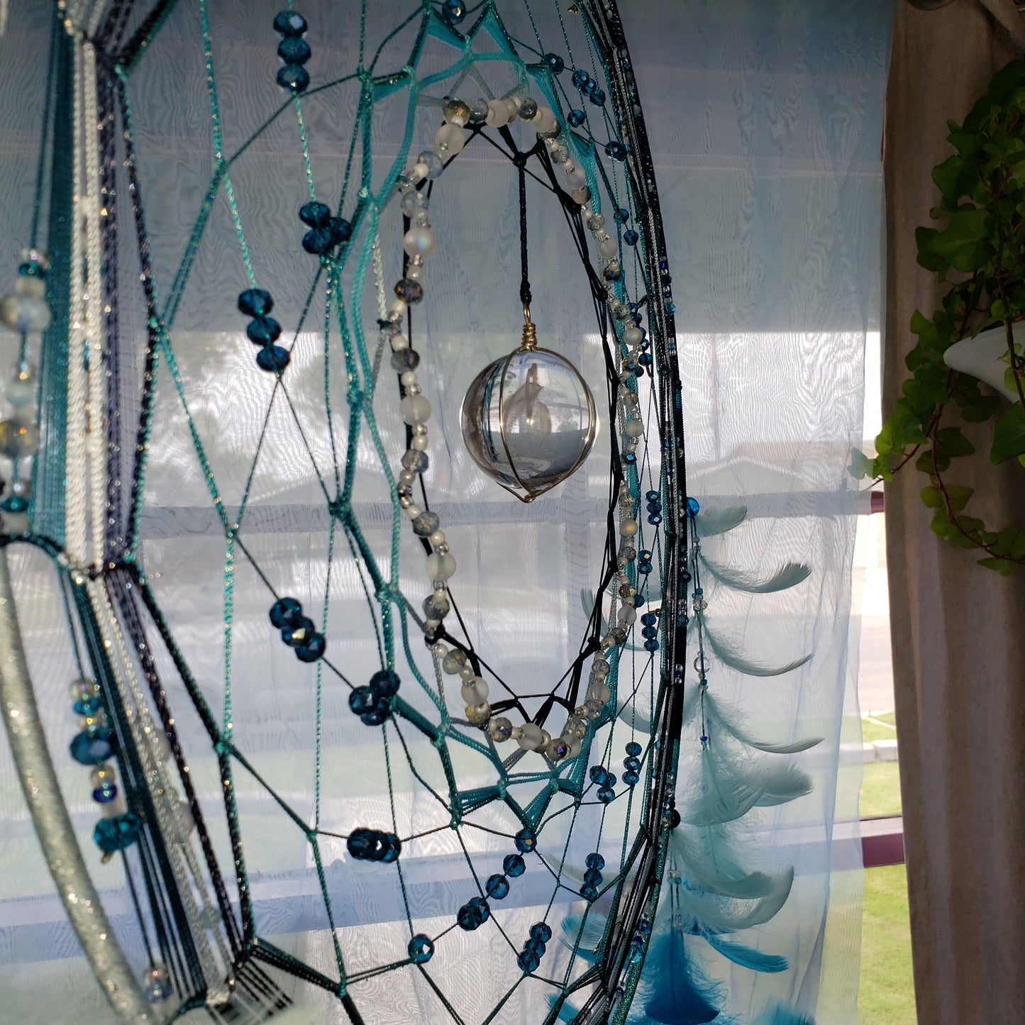 19" Turquoise Dolphin Dream Catcher