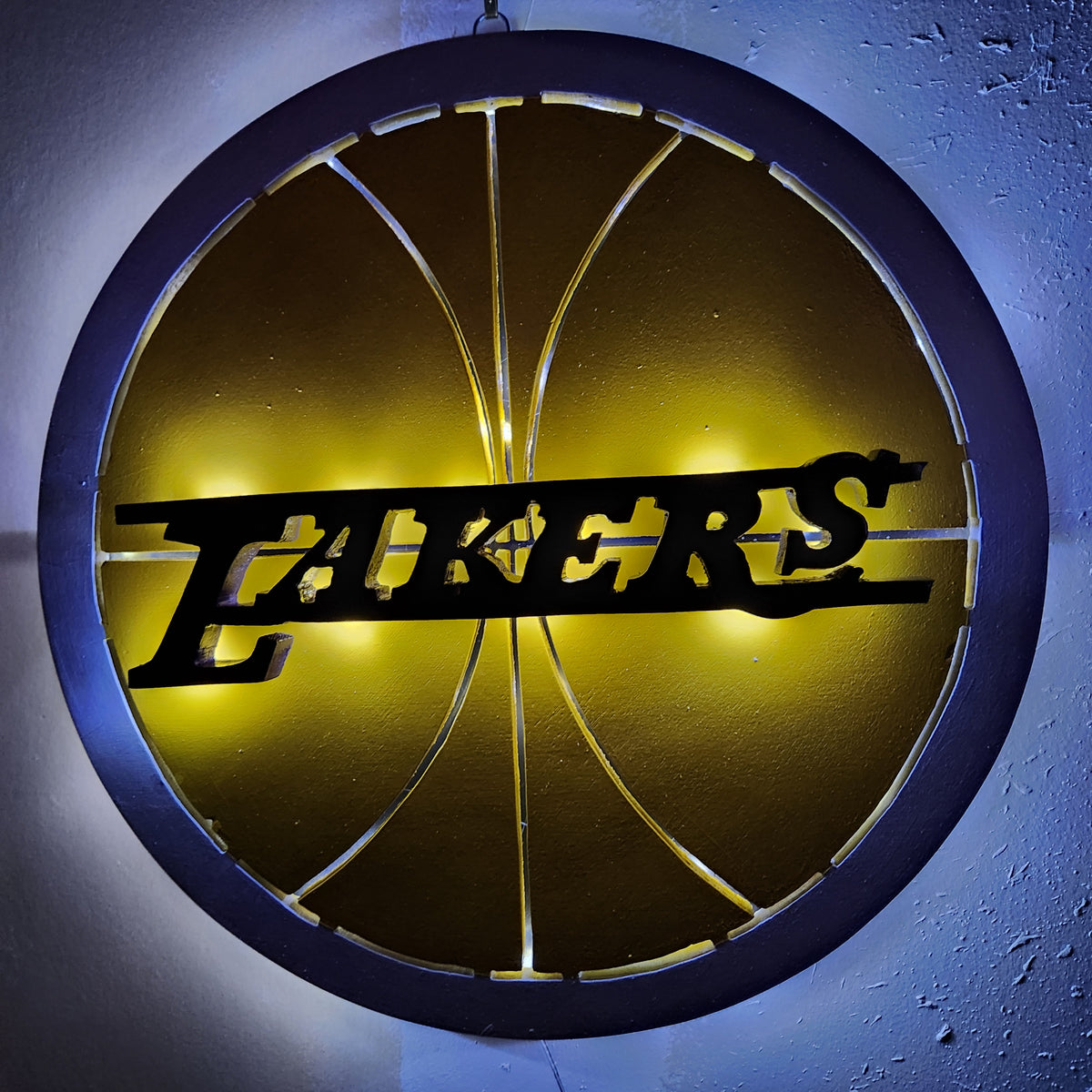 Illuminated Basketball Decor 16"