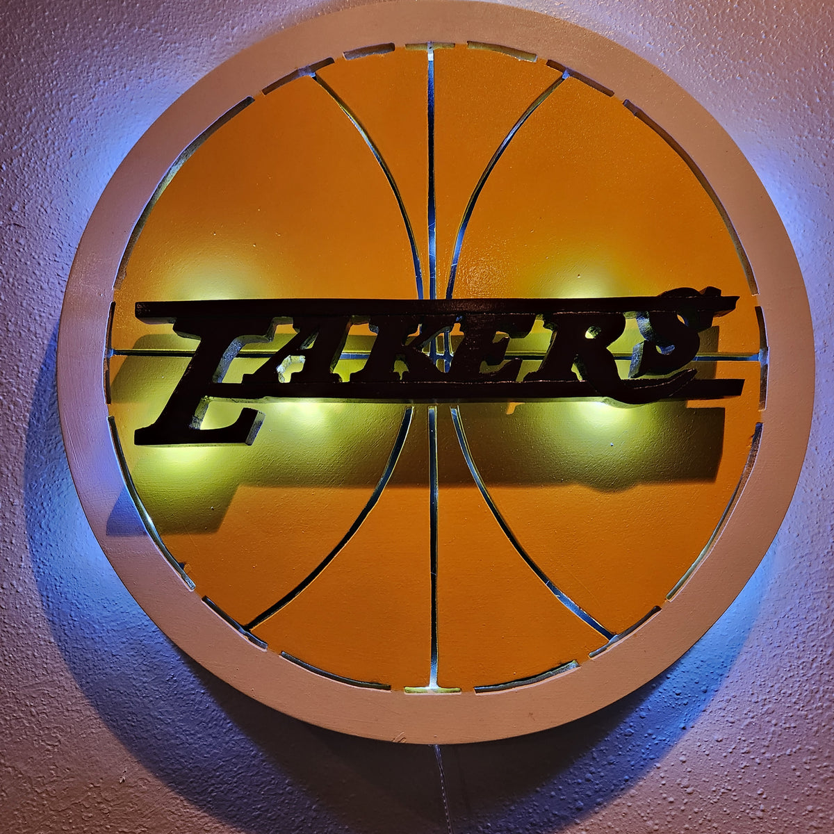 Illuminated Basketball Decor 16"