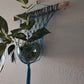 Handcrafted Macrame Nylon Plant Hanger with Driftwood & Decorative Greenery