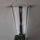 Handcrafted Macrame Nylon Plant Hanger with Driftwood & Decorative Greenery