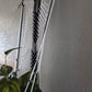 Handcrafted Macrame Nylon Plant Hanger with Driftwood & Decorative Greenery