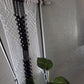 Handcrafted Macrame Nylon Plant Hanger with Driftwood & Decorative Greenery