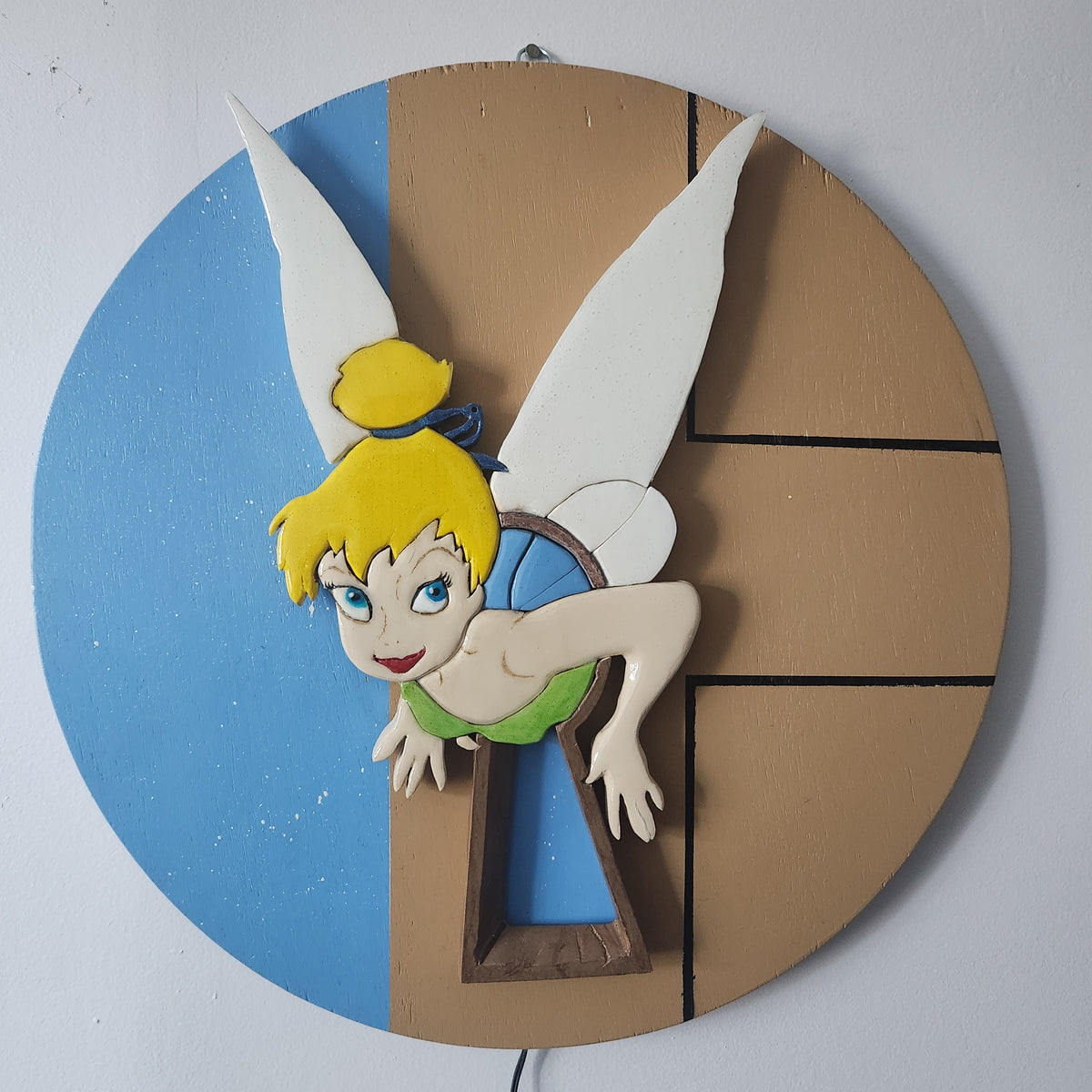 Illuminate Fairy Keyhole Wall Art  16"