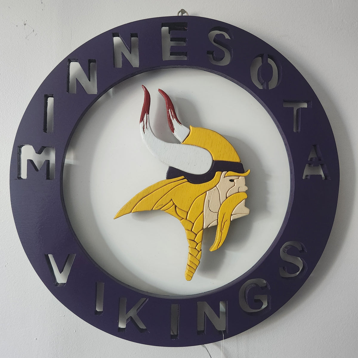 Illuminated Viking Inspired Football Decor 16"