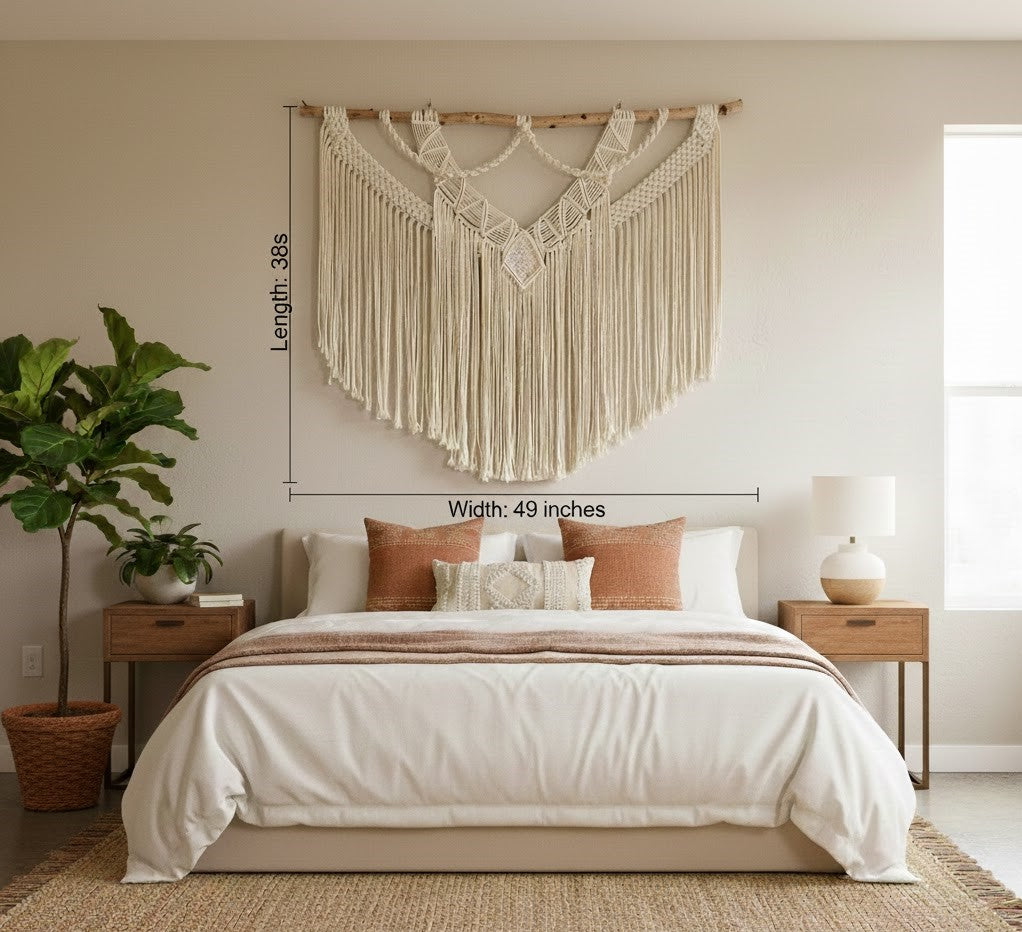 ANGELICA-Boho Large Macrame Wall hanging