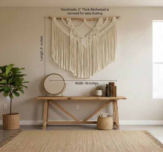 ANGELICA-Boho Large Macrame Wall hanging