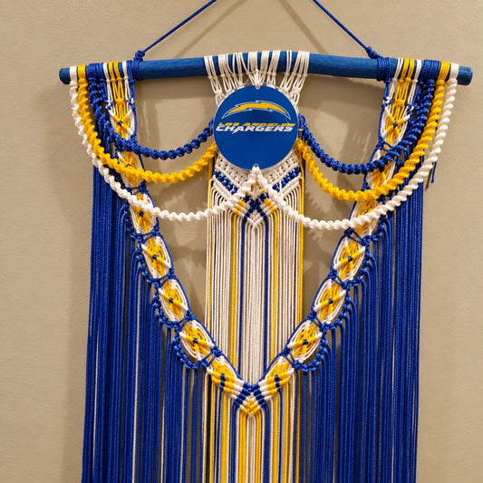 PRE-ORDER- Illuminated Chargers  Macrame wall hanging.