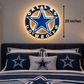 PRE-ORDER  Illuminated Dallas Cowboys Inspired Wood Wall Sign – 20"