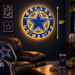 PRE-ORDER  Illuminated Dallas Cowboys Inspired Wood Wall Sign – 20"