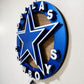 Dallas Cowboys Inspired Illuminated Wood Wall Art – 20" Handcrafted Star Sign